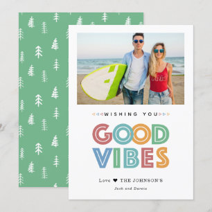 Cartes Pour Fêtes Annuelles Vibrations Positives Couleurs Photo Moderne