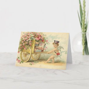 Cartes Pour Fêtes Annuelles Victorian Cherub
