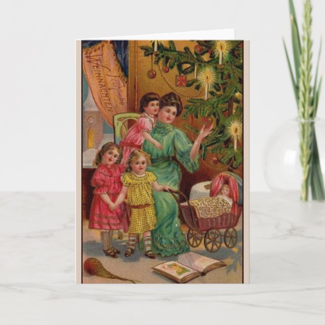 Cartes Pour Fêtes Annuelles Victorian German (Devant)