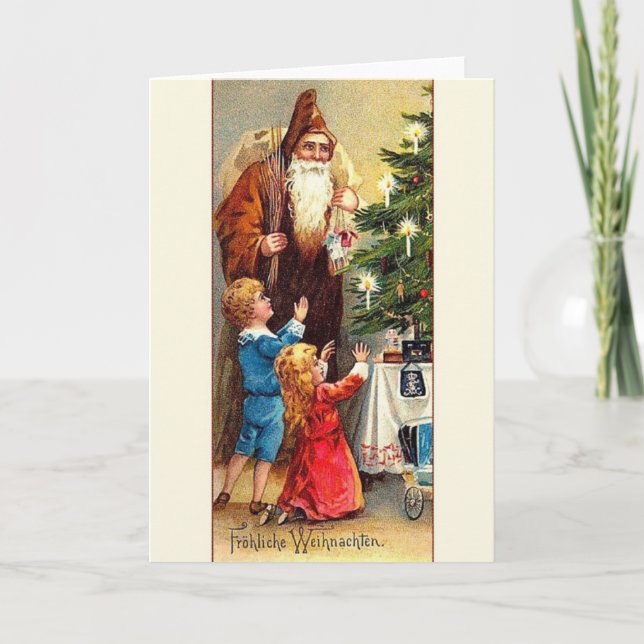 Cartes Pour Fêtes Annuelles Victorian German (Devant)