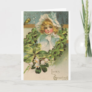 Cartes Pour Fêtes Annuelles Victorian Love's Greeting Valentine's Day Card