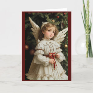 Cartes Pour Fêtes Annuelles Victorian Vintage Retro Christmas Angel