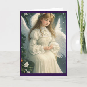 Cartes Pour Fêtes Annuelles Victorian Vintage Retro Christmas Angel