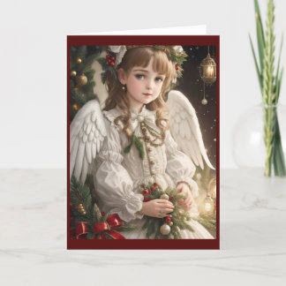 Cartes Pour Fêtes Annuelles Victorian Vintage Retro Christmas Angel