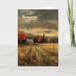 Cartes Pour Fêtes Annuelles Vie Agricole Autumn Pays Thankgiving
