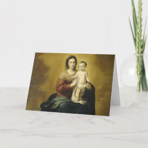 Cartes Pour Fêtes Annuelles Vierge à l'enfant, Beaux-Arts