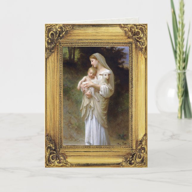 Cartes Pour Fêtes Annuelles Vierge à Noël (Devant)
