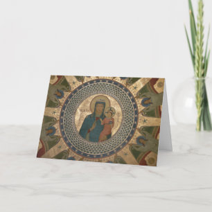 Cartes Pour Fêtes Annuelles Vierge à Noël