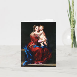 Cartes Pour Fêtes Annuelles Vierge du chapelet - Bartolome Esteban Murillo
