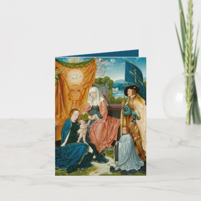 Cartes Pour Fêtes Annuelles Vierge et enfant - Barthel Bruyn l'aîné (Devant)