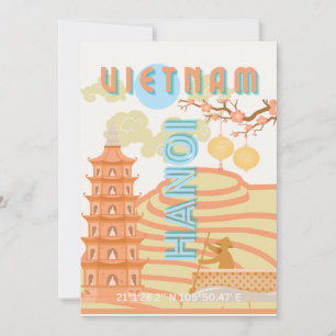 Cartes Pour Fêtes Annuelles Vietnam Travel Art