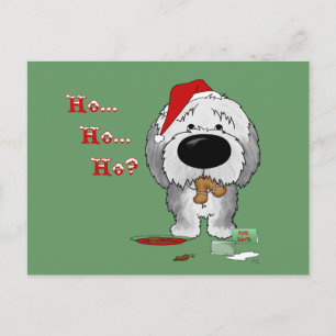 Cartes Pour Fêtes Annuelles Vieux Noël de Sheepdog