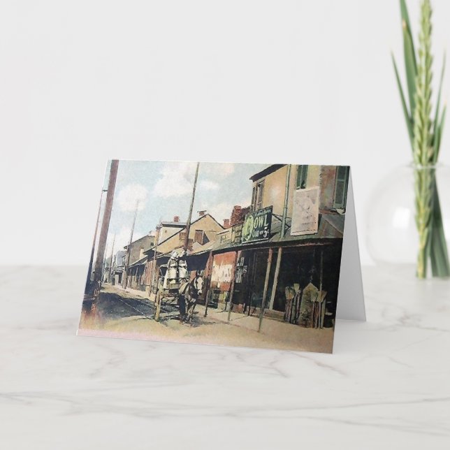 Cartes Pour Fêtes Annuelles Vieux-Nouvelle-Orléans (Devant)