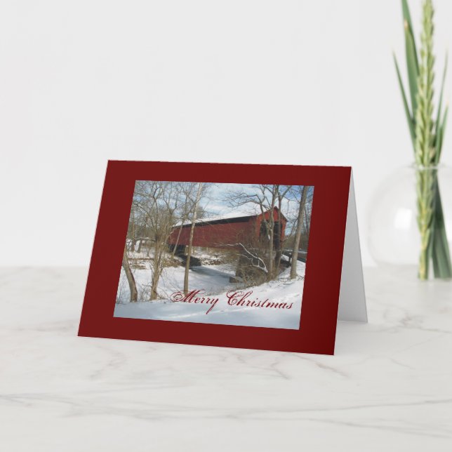 Cartes Pour Fêtes Annuelles Vieux pont couvert (Devant)