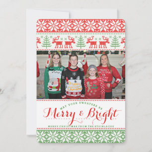 Cartes Pour Fêtes Annuelles Vilain pull de Noël