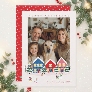 Cartes Pour Fêtes Annuelles Village de Noël de Mickey et ses amis Photo