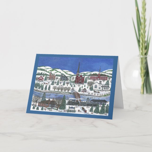 Cartes Pour Fêtes Annuelles Village sur le canal d'Erie (Devant)