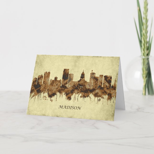 Cartes Pour Fêtes Annuelles Ville de Madison Wisconsin (Devant)