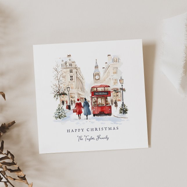 Cartes Pour Fêtes Annuelles Ville de Noël à Londres (Créateur téléchargé)