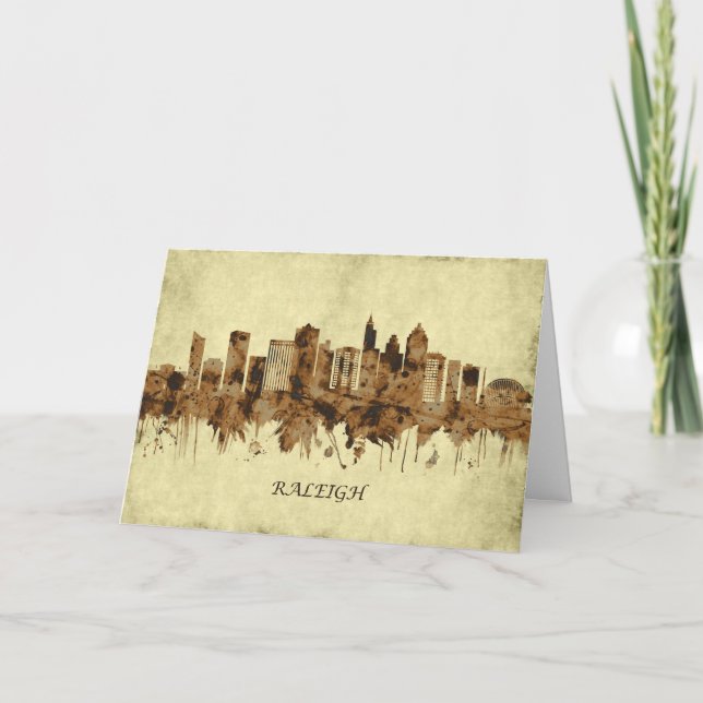 Cartes Pour Fêtes Annuelles Ville de Raleigh North Carolina (Devant)