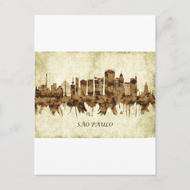 Cartes Pour Fêtes Annuelles Ville de Sao Paulo Brésil (Devant)