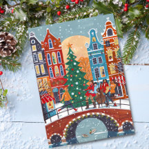 Ville moderne Amsterdam Noël
