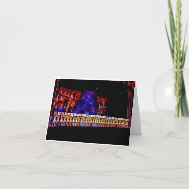 Cartes Pour Fêtes Annuelles Ville par radio Rockettes New York City (Devant)