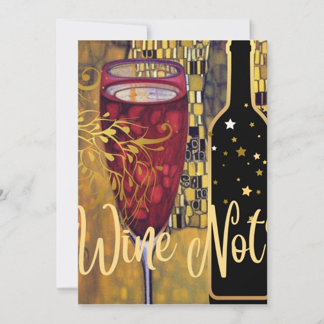 Cartes Pour Fêtes Annuelles Vin (Devant)