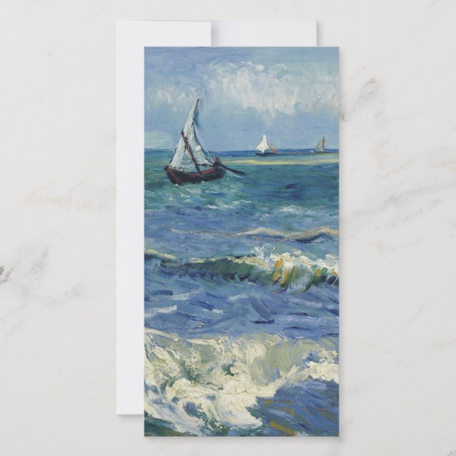 Cartes Pour Fêtes Annuelles Vincent Van Gogh - La mer aux Saintes-Maries (Devant)