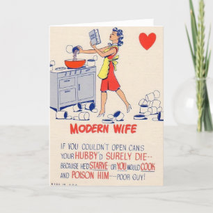 Cartes Pour Fêtes Annuelles Vinegar vintage Valentine - La Femme Moderne,