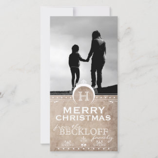 Cartes Pour Fêtes Annuelles Vintage Art Deco Christmas Photo Card