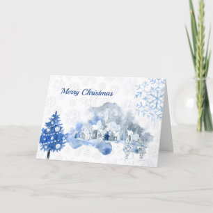 Cartes Pour Fêtes Annuelles Vintage Blue Town Mice Collage