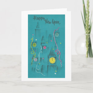 Cartes Pour Fêtes Annuelles Vintage Bonne année
