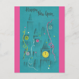 Cartes Pour Fêtes Annuelles Vintage Bonne année