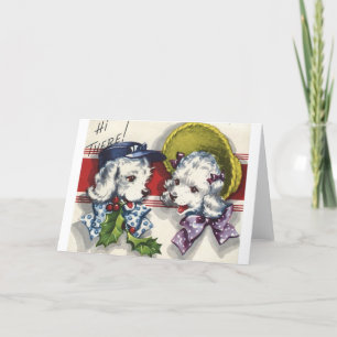 Cartes Pour Fêtes Annuelles Vintage - Canicules de Noël blanches,
