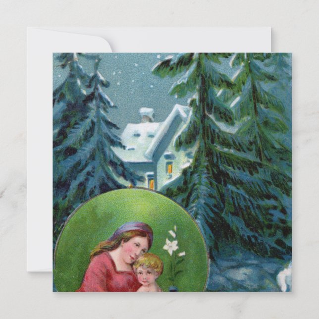 Cartes Pour Fêtes Annuelles Vintage Christmas (Devant)