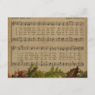 Cartes Pour Fêtes Annuelles Vintage Christmas Carol