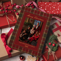 Vintage Christmas Plaid Timeless Heirloom Photo