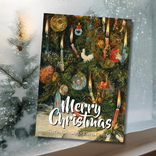 Cartes Pour Fêtes Annuelles Vintage classique Joyeux sapin de Noël Willmann