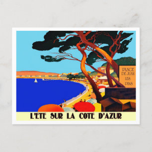 Cartes Pour Fêtes Annuelles Vintage Côte d'Azur Voyage en France