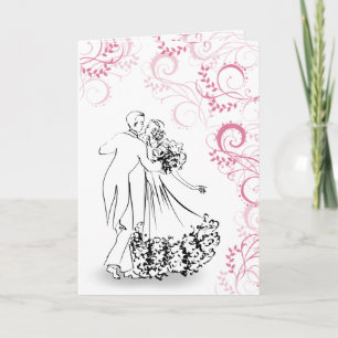 Cartes Pour Fêtes Annuelles Vintage Dancing Couple Illustration