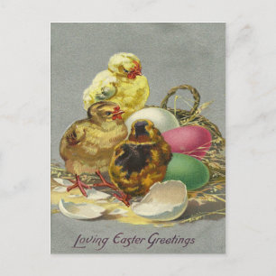 Cartes Pour Fêtes Annuelles Vintage Easter Greetings 1909