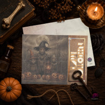 Vintage Épouvantail Effrayant Halloween