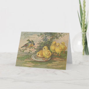 Cartes Pour Fêtes Annuelles Vintage French Heureuses Pâques Easter Card