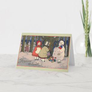 Cartes Pour Fêtes Annuelles Vintage French Joyeux Noël Christmas Card