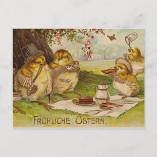 Cartes Pour Fêtes Annuelles Vintage German Easter PostCard