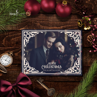 Cartes Pour Fêtes Annuelles Vintage Gothic Photo Christmas Postcard