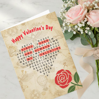 Cartes Pour Fêtes Annuelles Vintage Happy Valentine's Day Card, Men, Heart