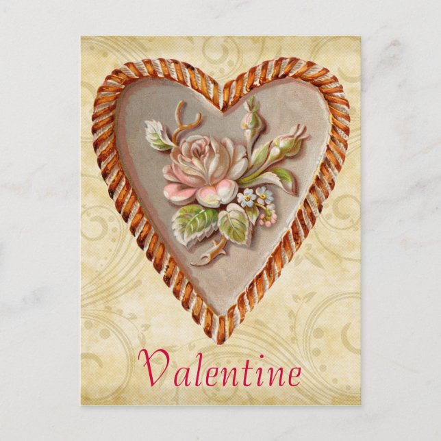 Cartes Pour Fêtes Annuelles Vintage Heart (Devant)