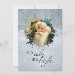 Cartes Pour Fêtes Annuelles Vintage hiver Père Noël